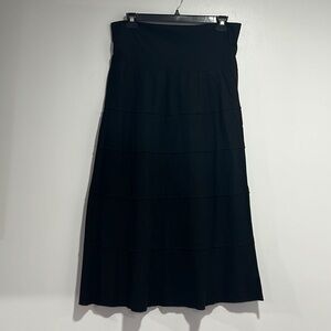 NWT Linen/Cotton Pull On Maxi Skirt Sz XL